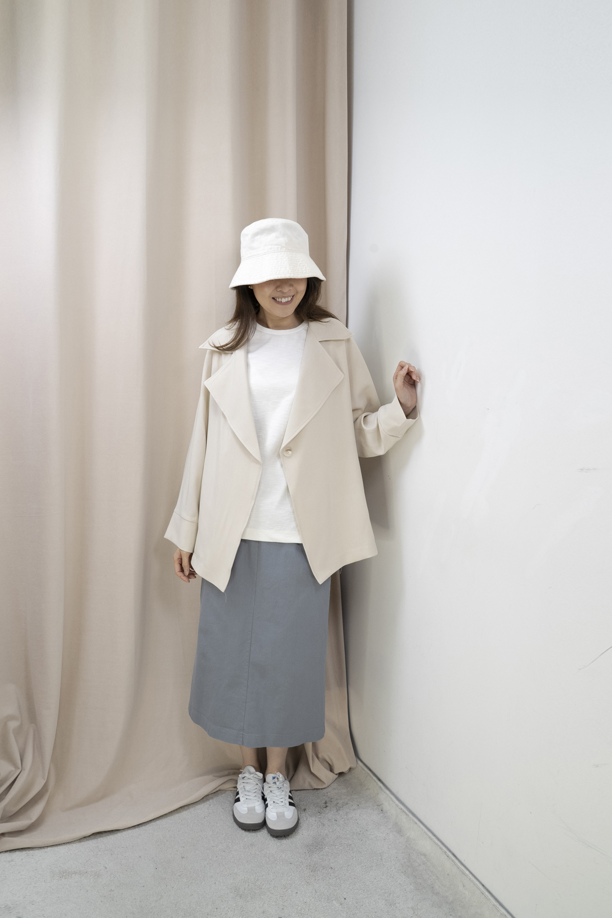 推薦！Smart Causal 必備大翻領西外（米杏色）