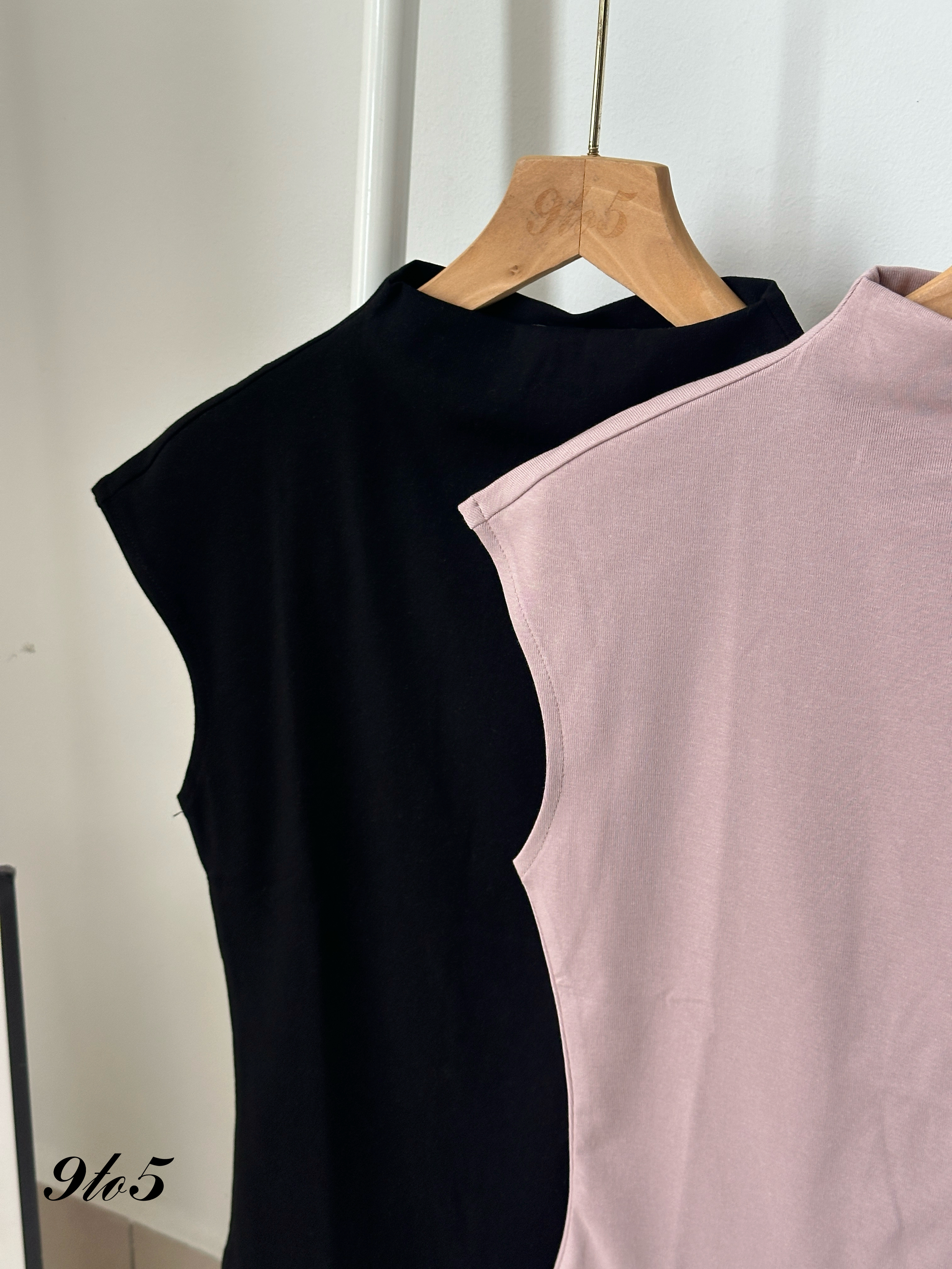 T3995 Cape Sleeve Mock Neck Top - 4 Colors