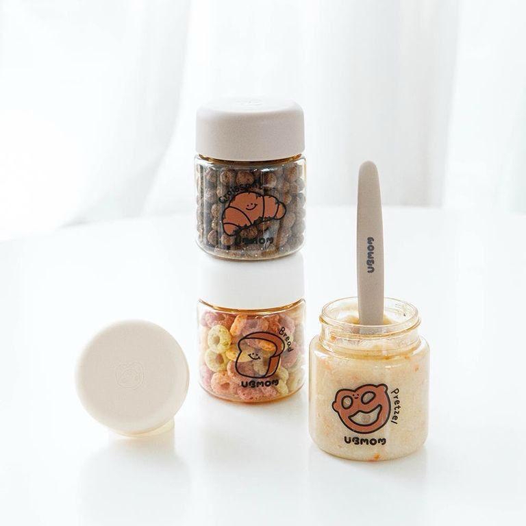 Ubmom PPSU食物容器三件套連長柄匙羹