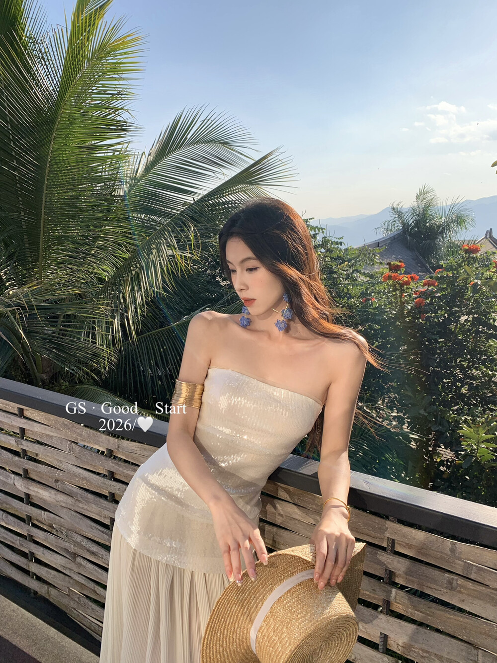 1799 GS START Sequin tube dress | 亮片抹胸长裙