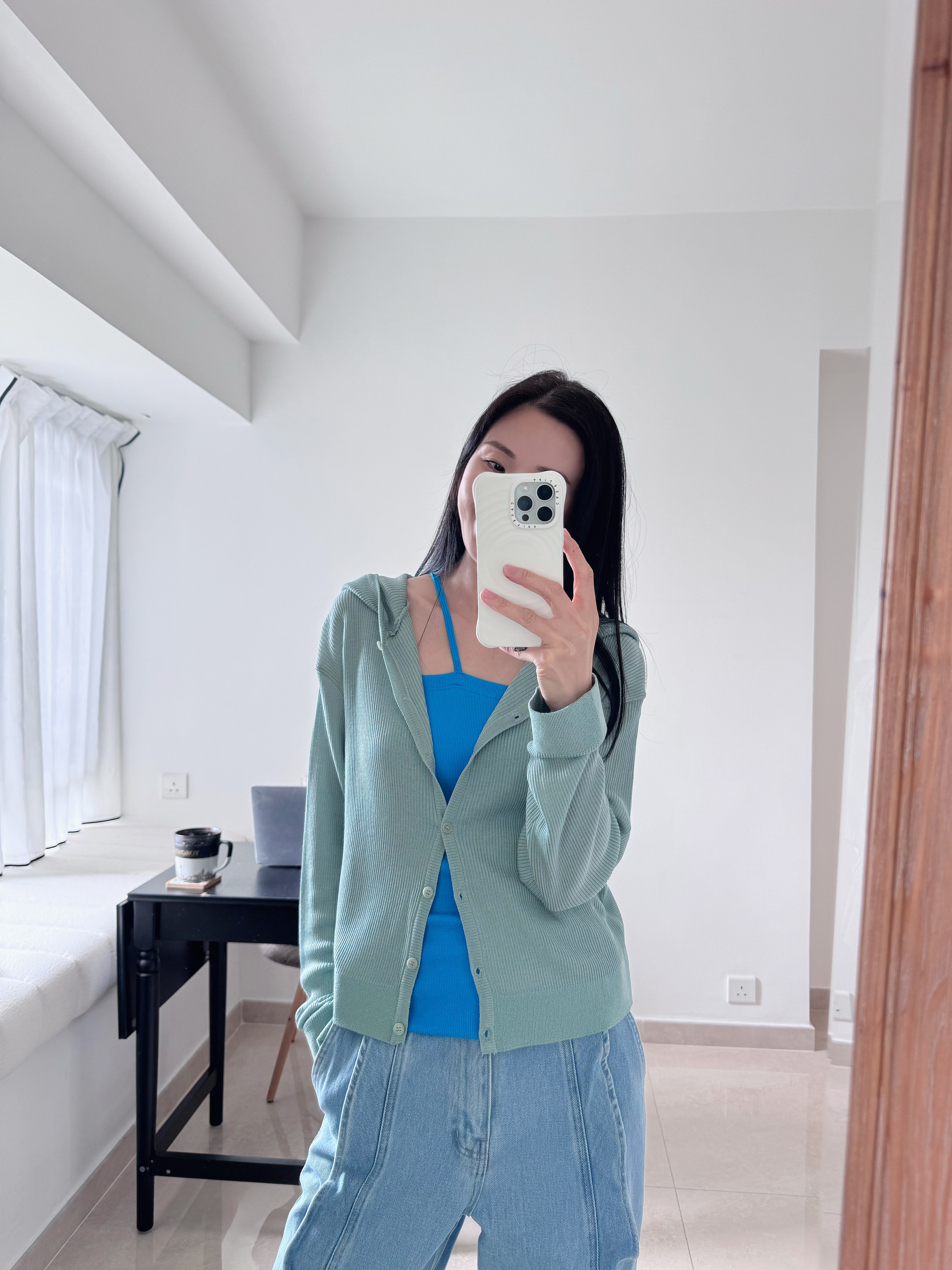 SET vacay cami top + hooded cardi 