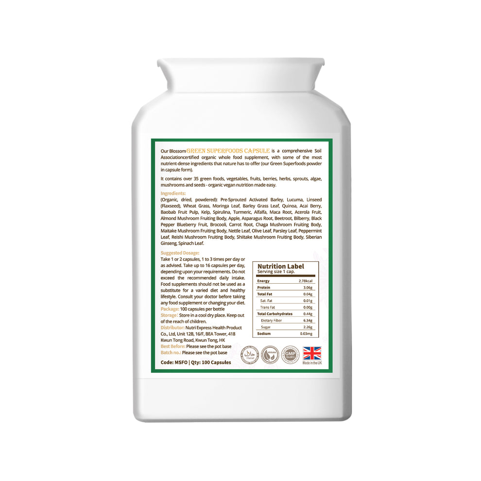 Blossom Green Superfoods Capsule 綠色超級食物膠囊