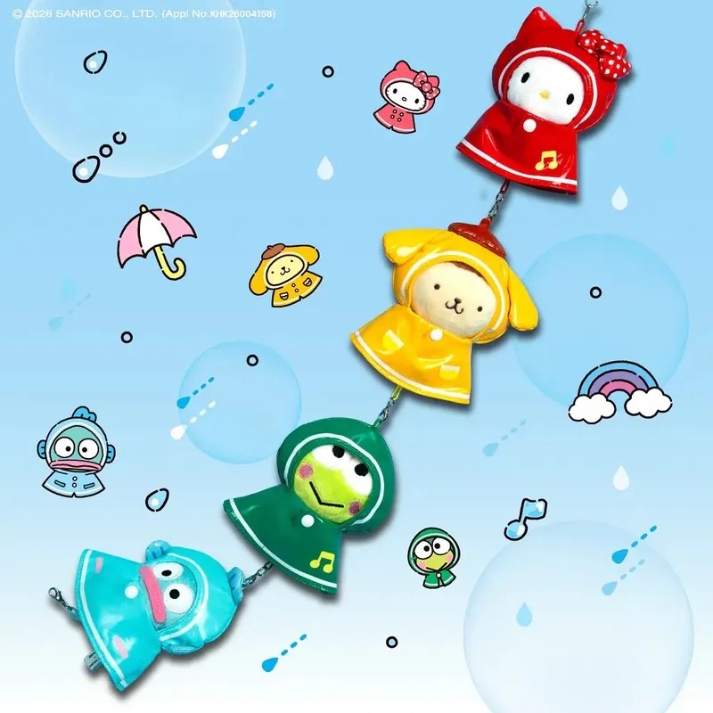 📝預訂📝 🌸Olive Young X Sanrio 韓國🇰🇷限定 雨褸版鎖匙扣