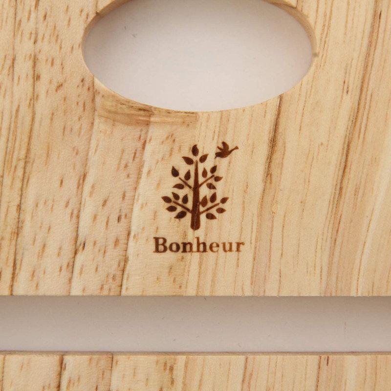 【現貨】🔥🔥【日本直送《BONHEUR》梨形天然木鍋墊】 