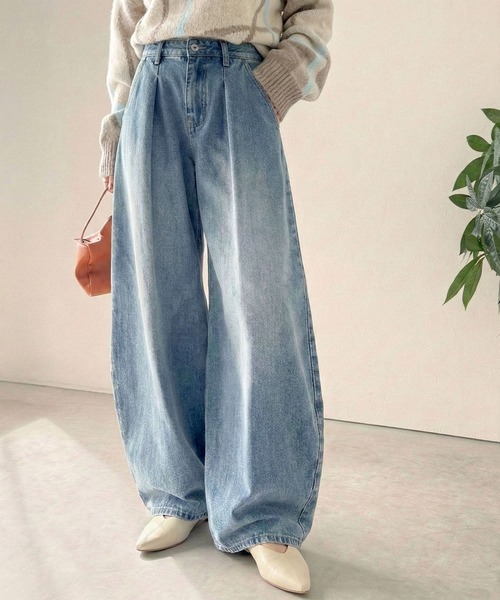 立體繭型牛仔褲【JP008】