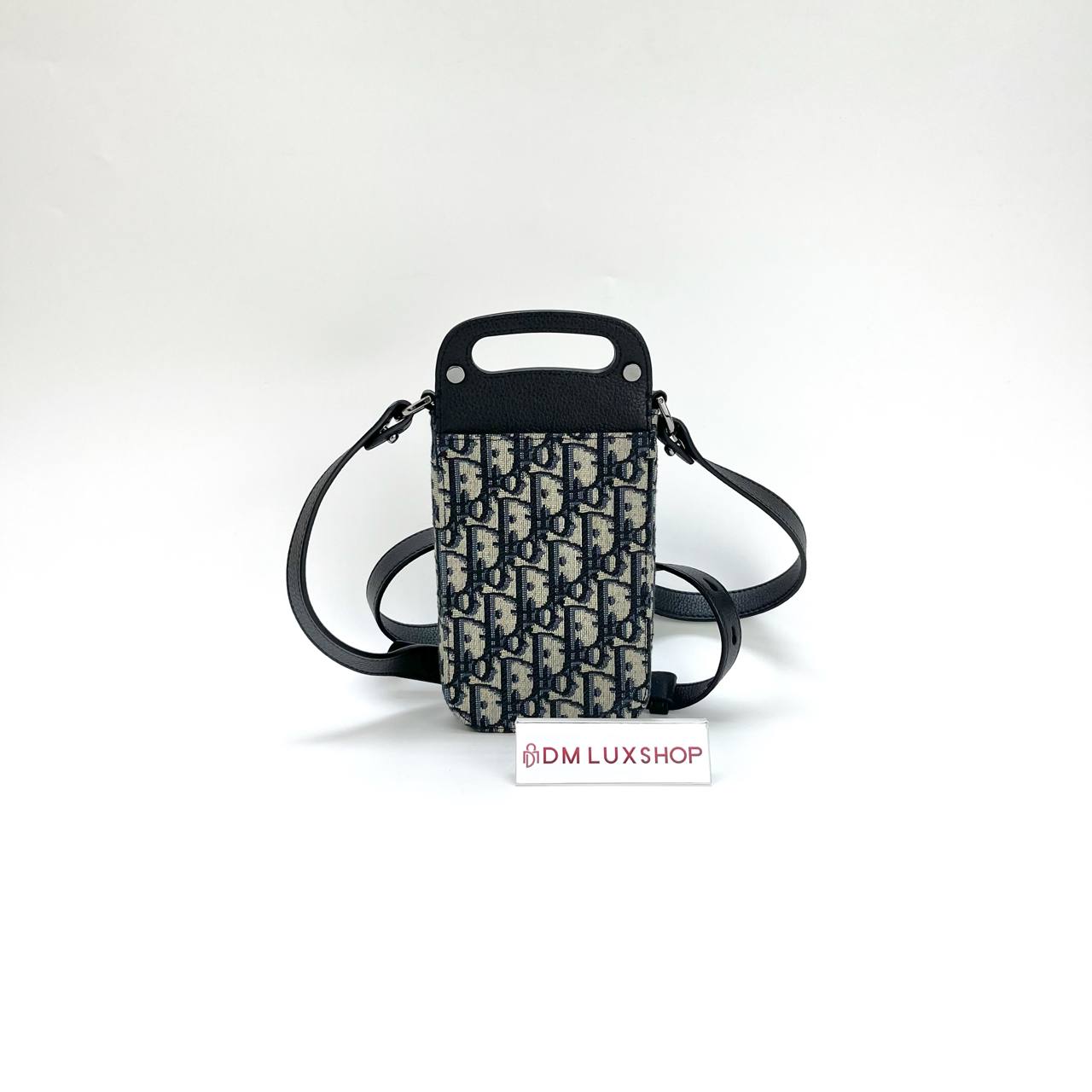 Dior Oblique Vertical Saddle Pouch