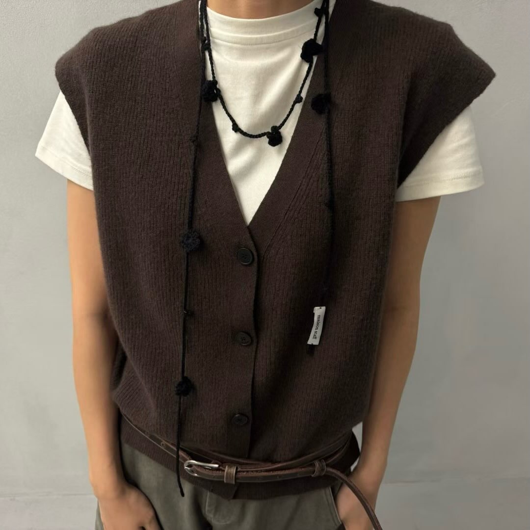 (2026FW) MAISONSTAFF - VEST  WITH SCARF