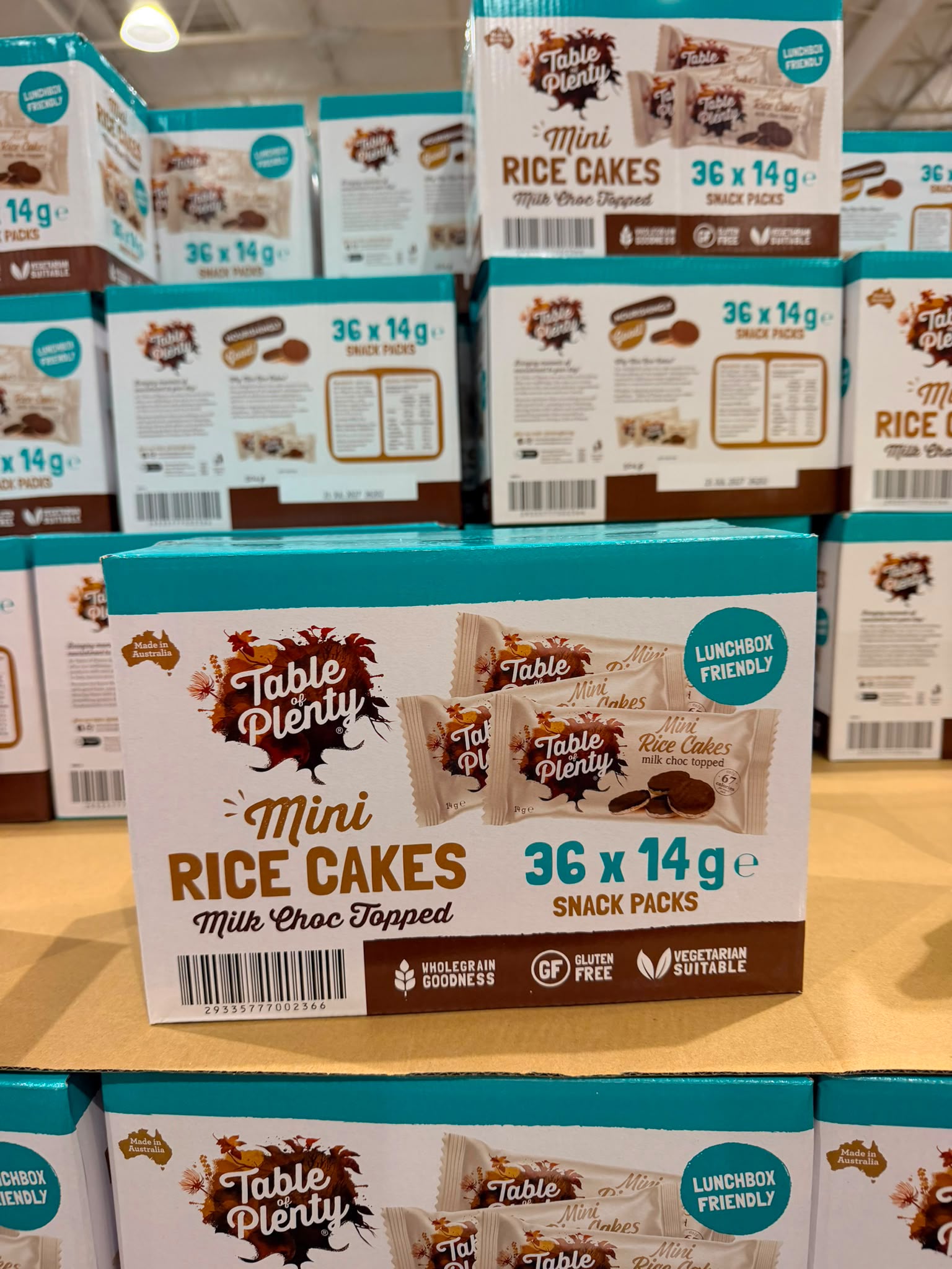 澳洲Costco │ 澳洲 Table of Plenty 朱古力迷你米餅 (1箱36包)