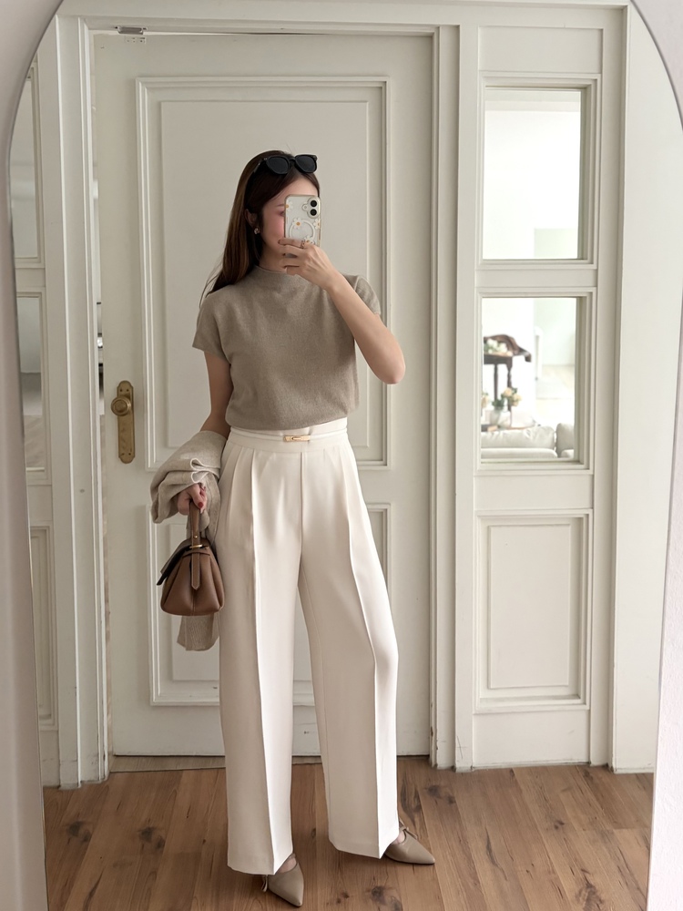 Daily Angora Knitted Top (Mocha)
