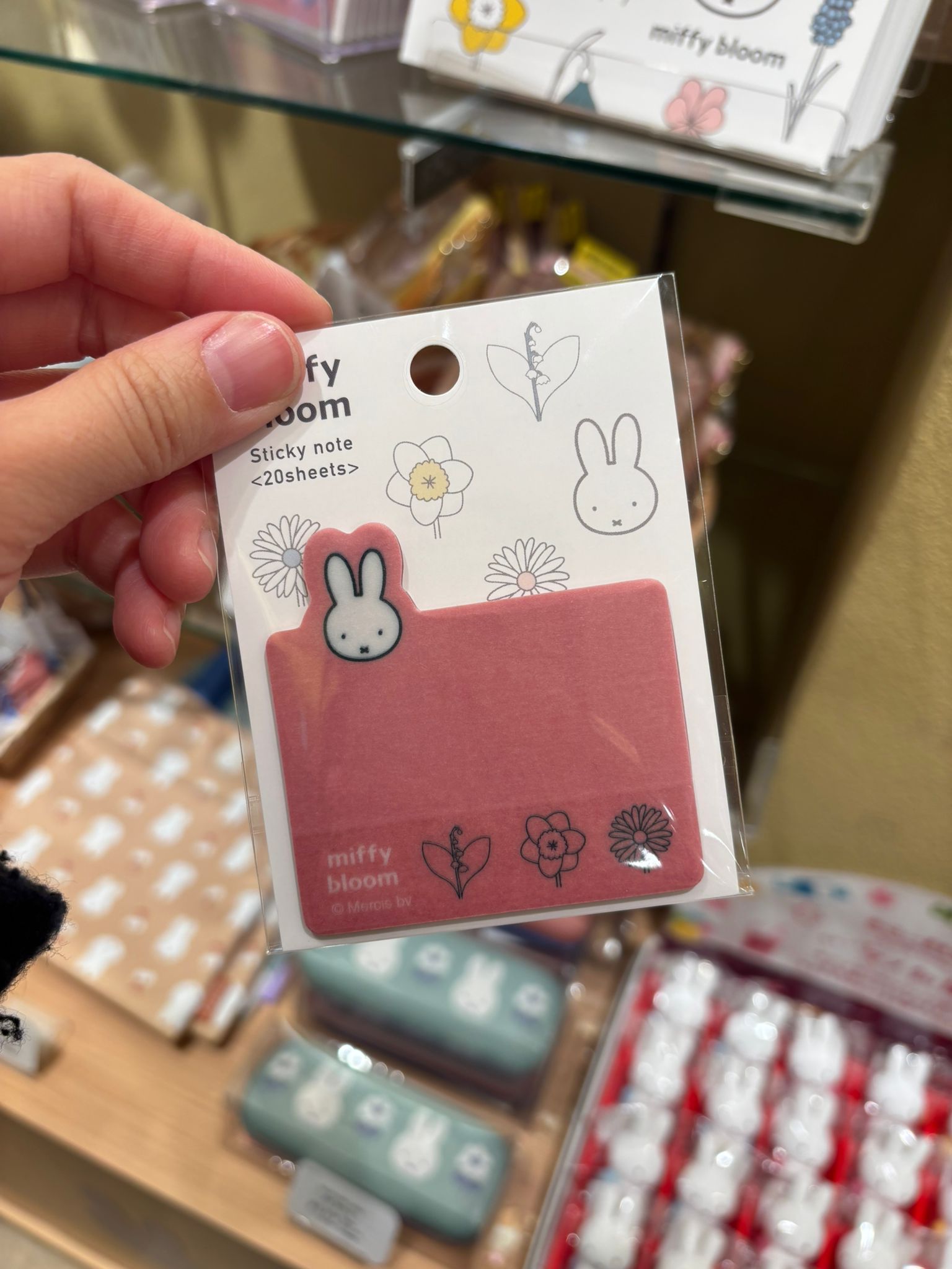 MIFFY BLOOM 花花 系列 INDEX MEMO 貼 粉紅色