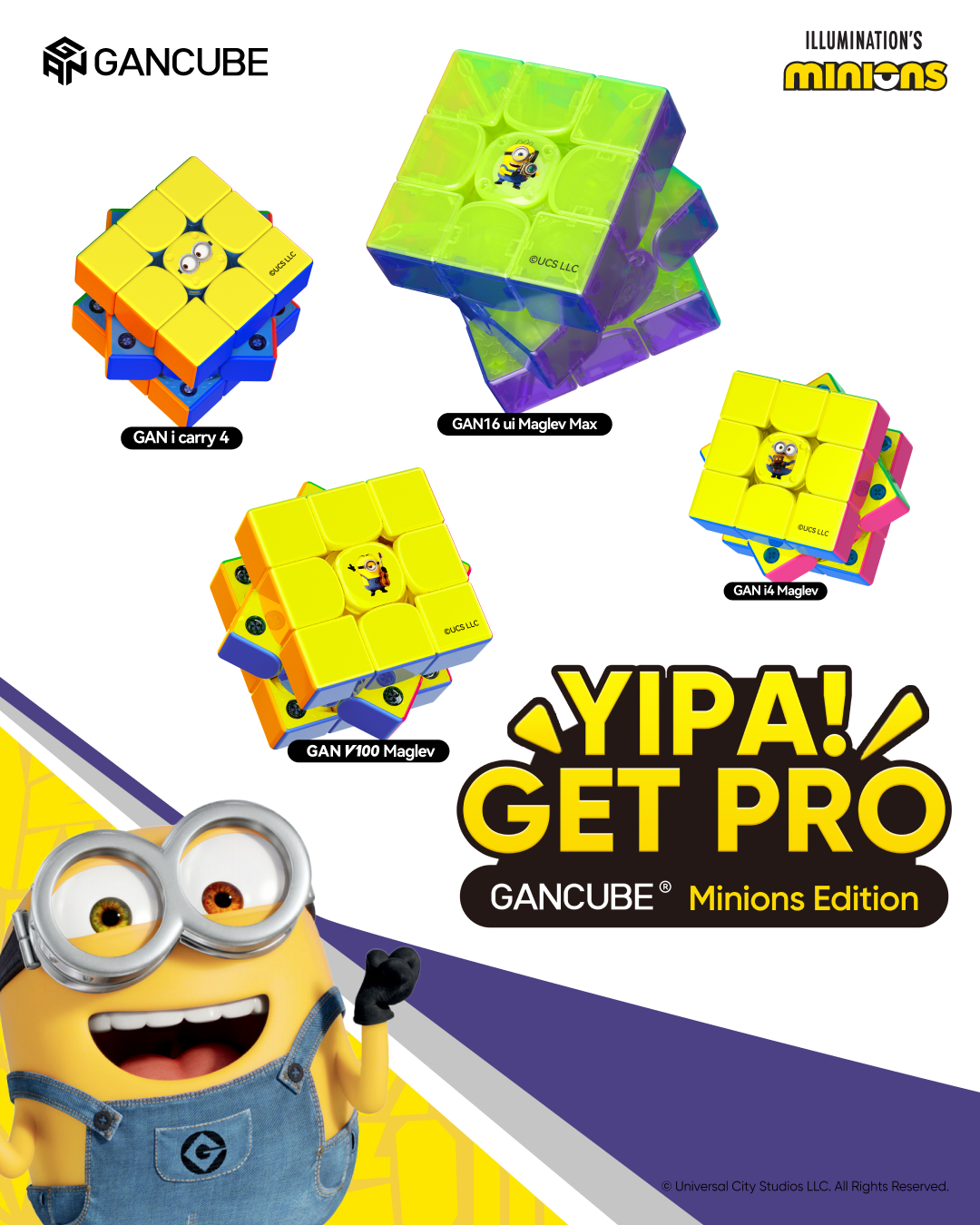 GAN CUBE Minions Edition 小黃人 限定聯名款扭計骰
