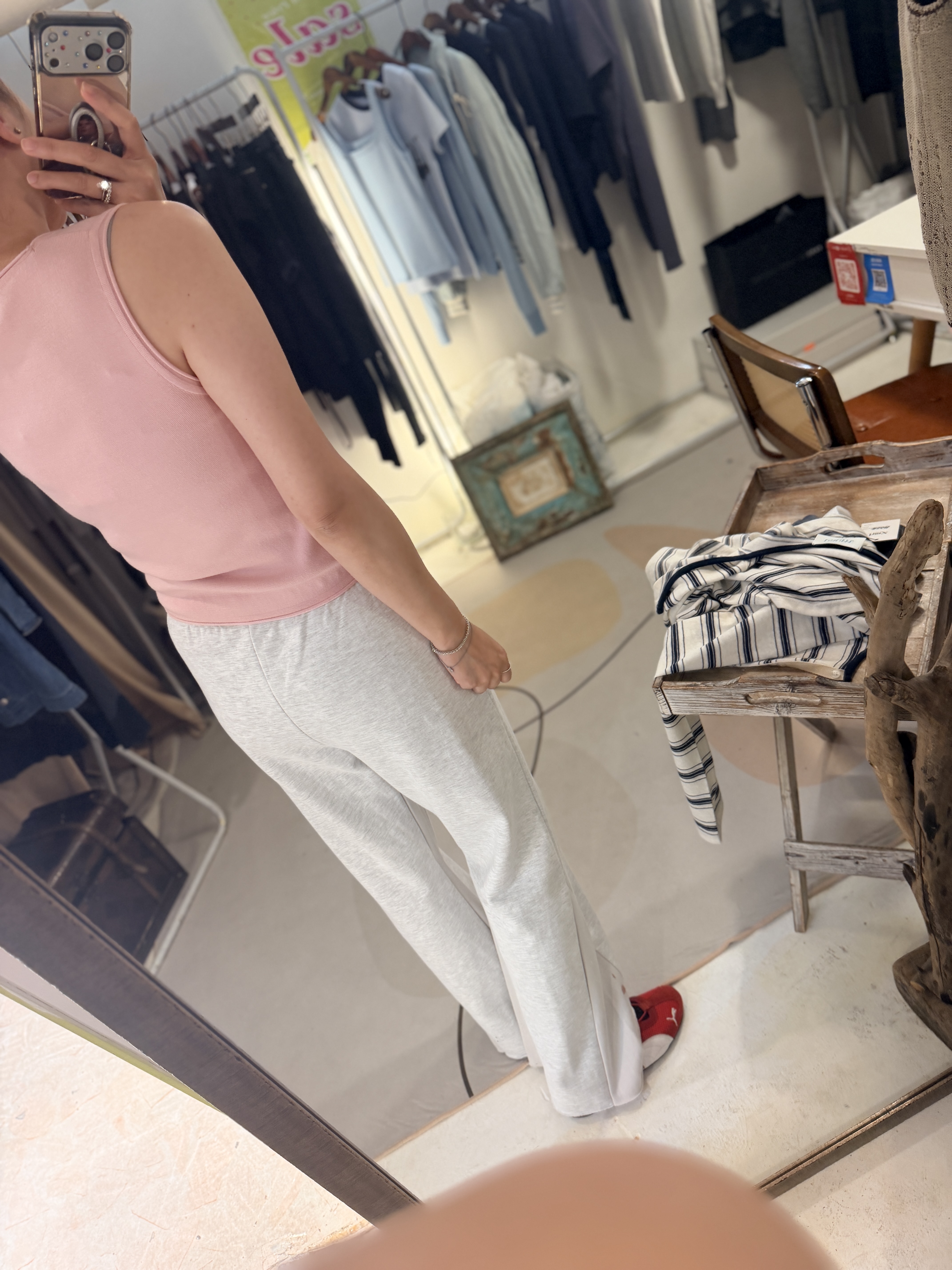 Pink knit vest