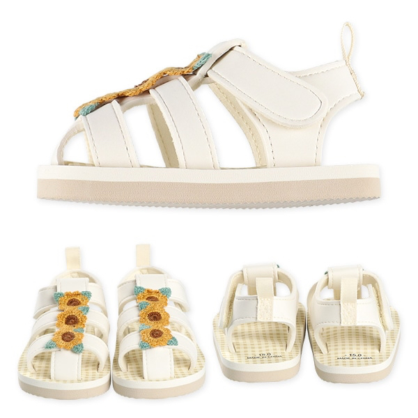 🇯🇵預訂 日本直送🇯🇵向日葵米白色EVA涼鞋