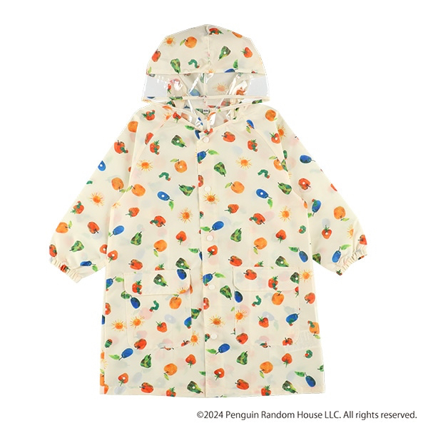 🇯🇵預訂 日本直送🇯🇵好餓的毛毛蟲滿印雨衣雨褸附收納袋