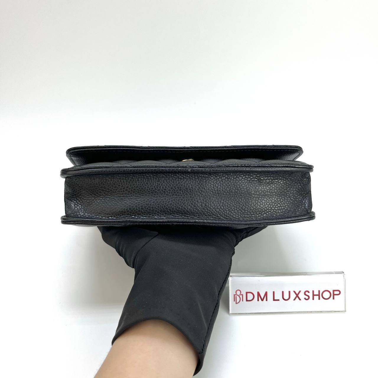 Chanel Black Caviar Classic Flap WOC GHW (Microchip)