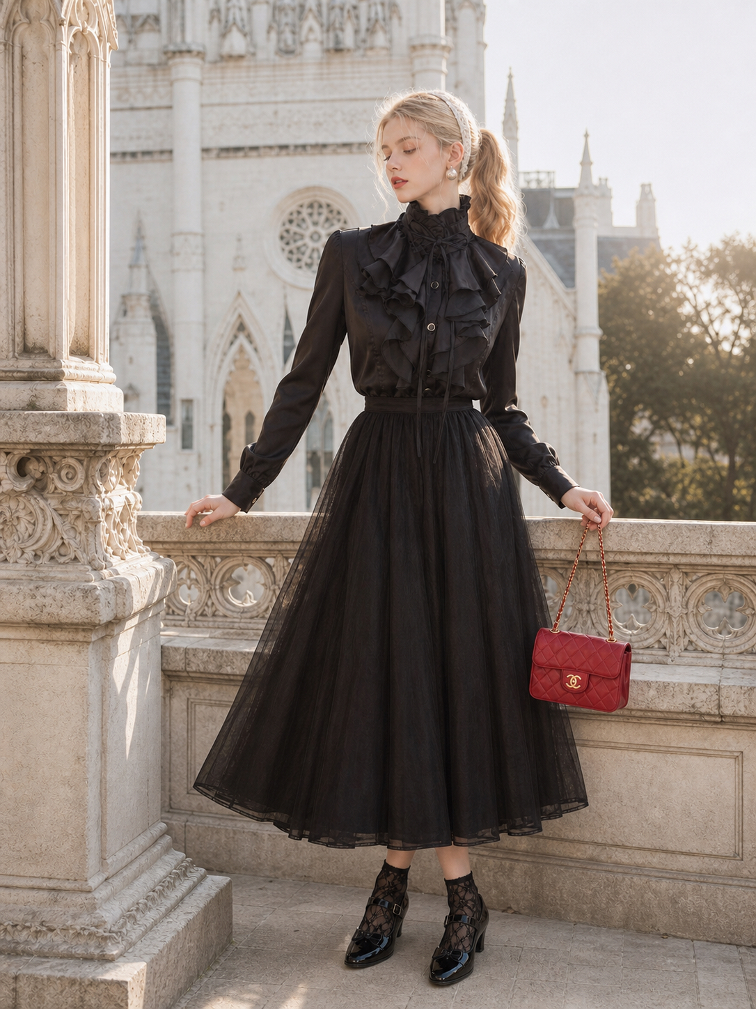 叛逆維多利亞Vintage Prince Ruffles Blouse