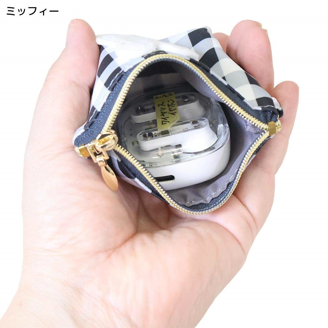現貨｜Miffy BRUNA CHECK 日版 小收納袋 / 散紙包 (MIFF-279C Black)
