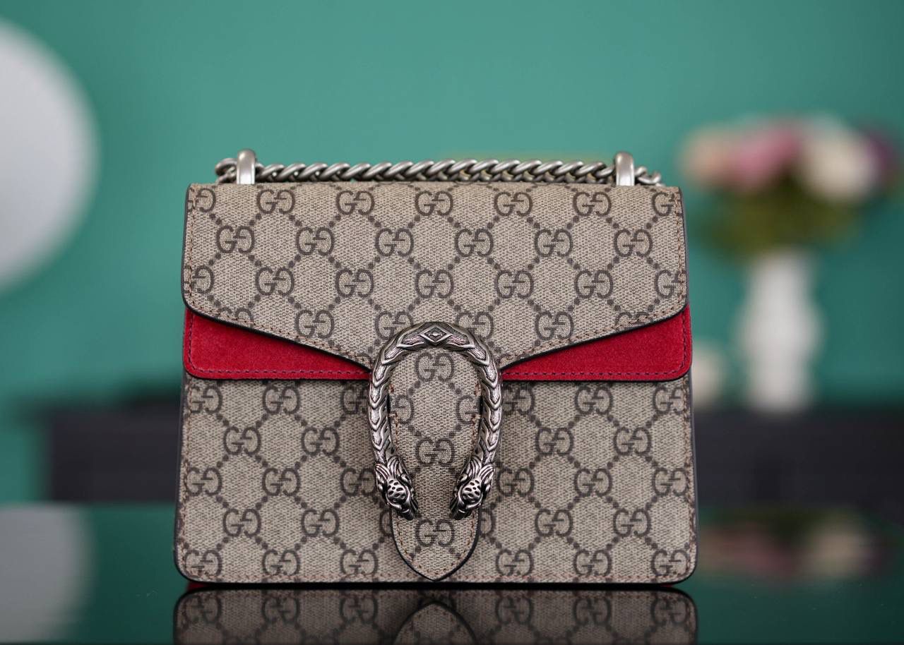 🥯GG Dionysus系列经典酒神 老花红 20cm GG家长青款，酒神里面的经典基础款 出镜率非常高 简直是穿搭利器 官方款号 421970 尺寸：20x15x5cm