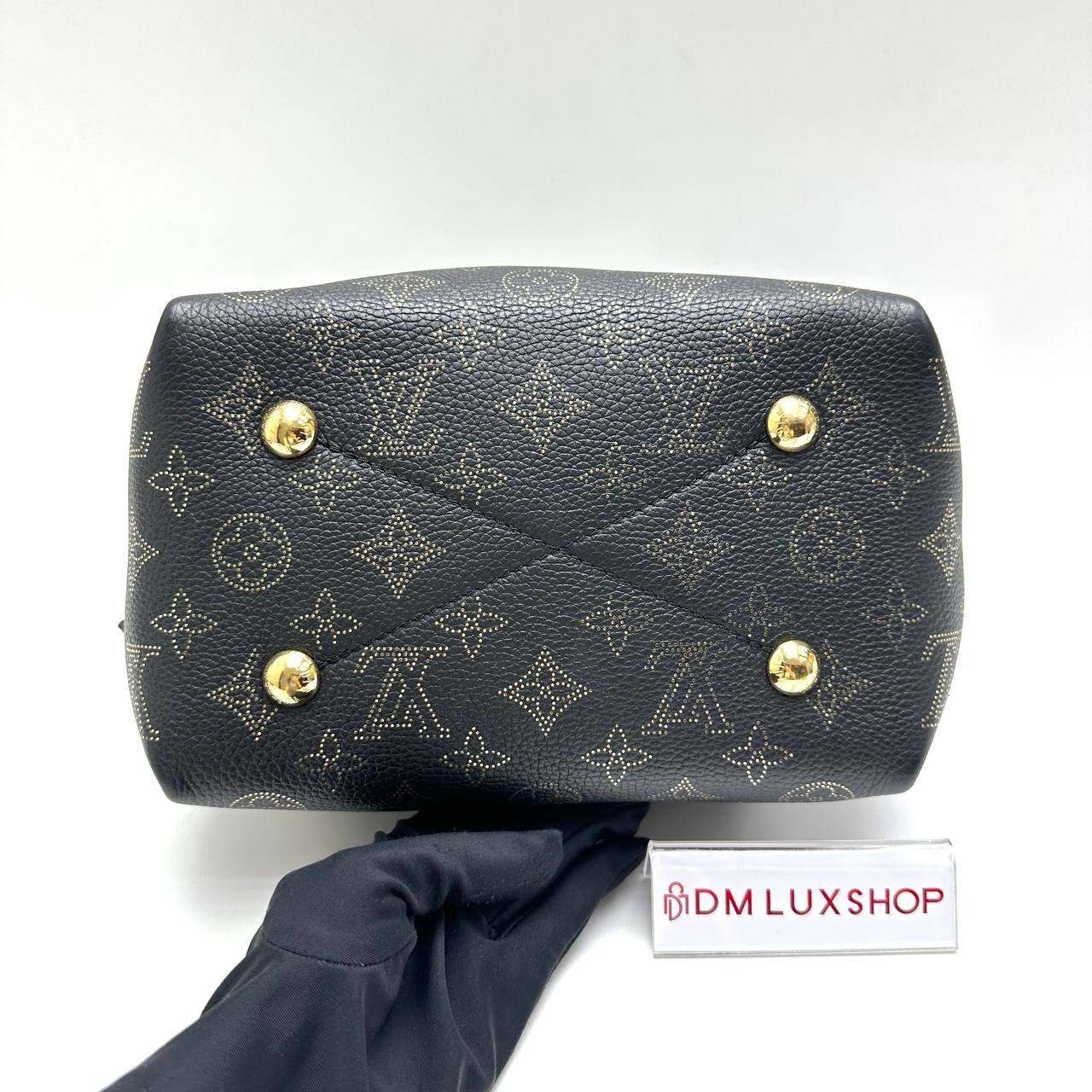 LV Black Mahina Bella Bucket Bag GHW