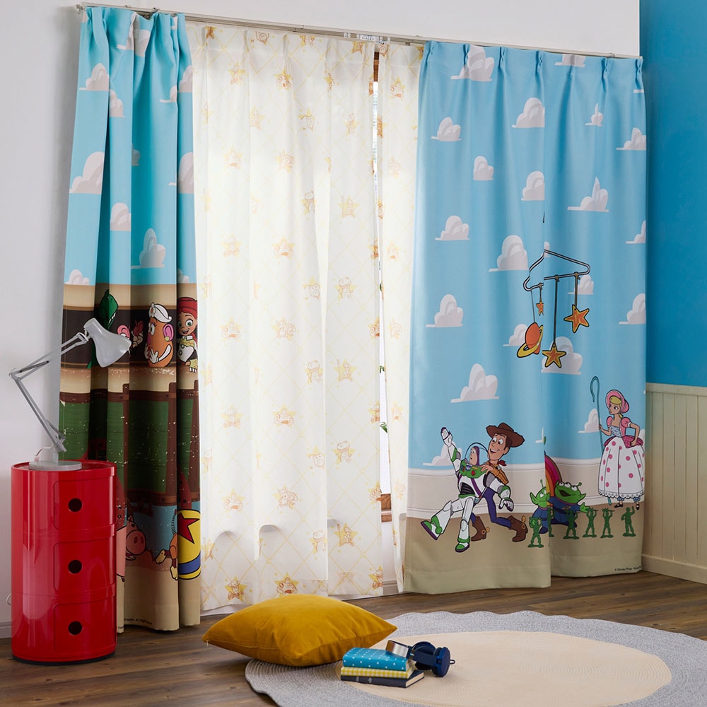 🆕【⭐訂購⭐】 🇯🇵日本直送🌀 #ToyStory  遮光隔熱 #窗簾  (2枚組) 🌀 [ELFD-0203] [260727]