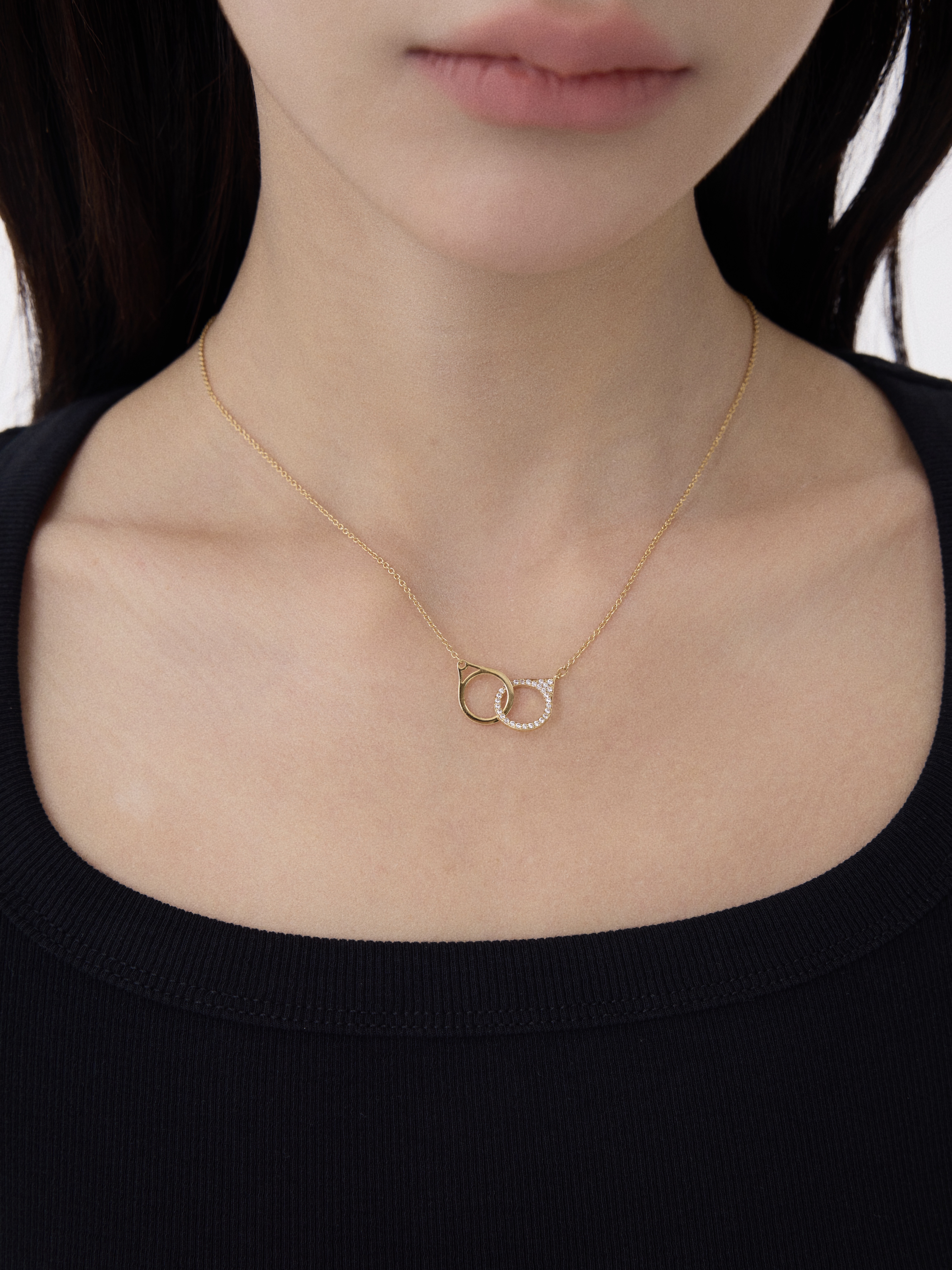 Infinity Bond Necklace Plaqué or