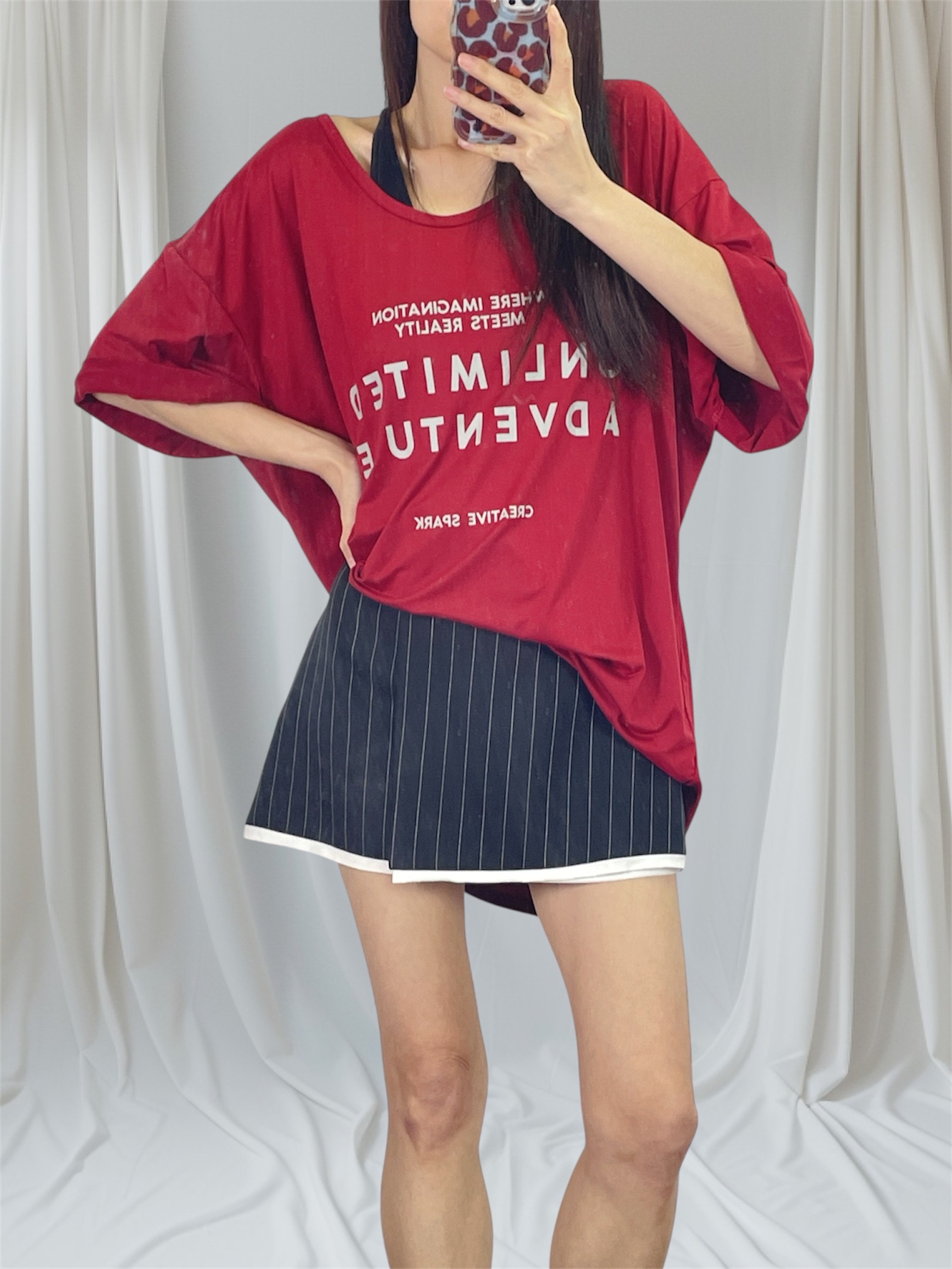 K5560 棉料印字鬆身tee