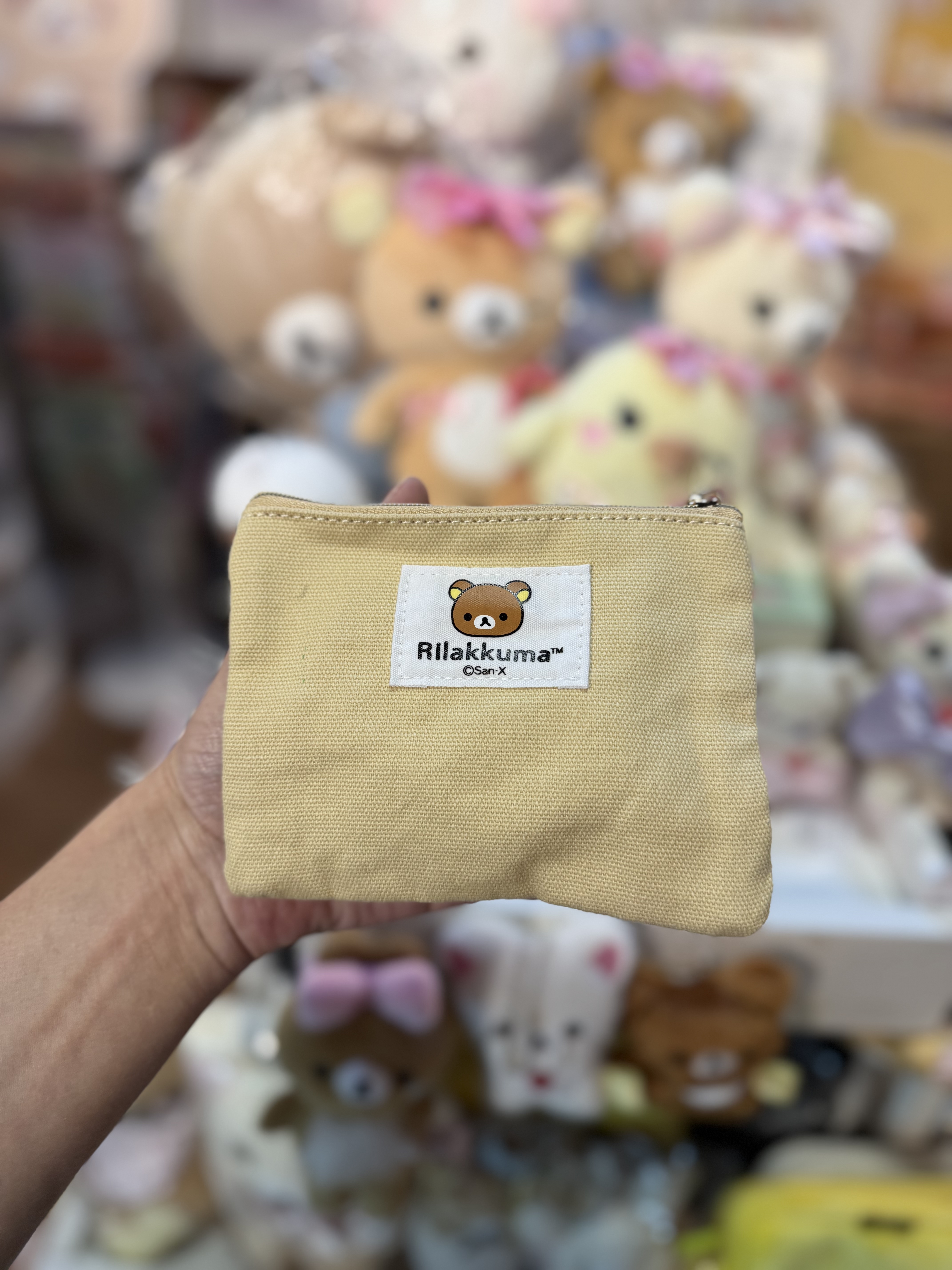 《現貨》全新日本專店限定 Rilakkuma立體頭仔小物袋