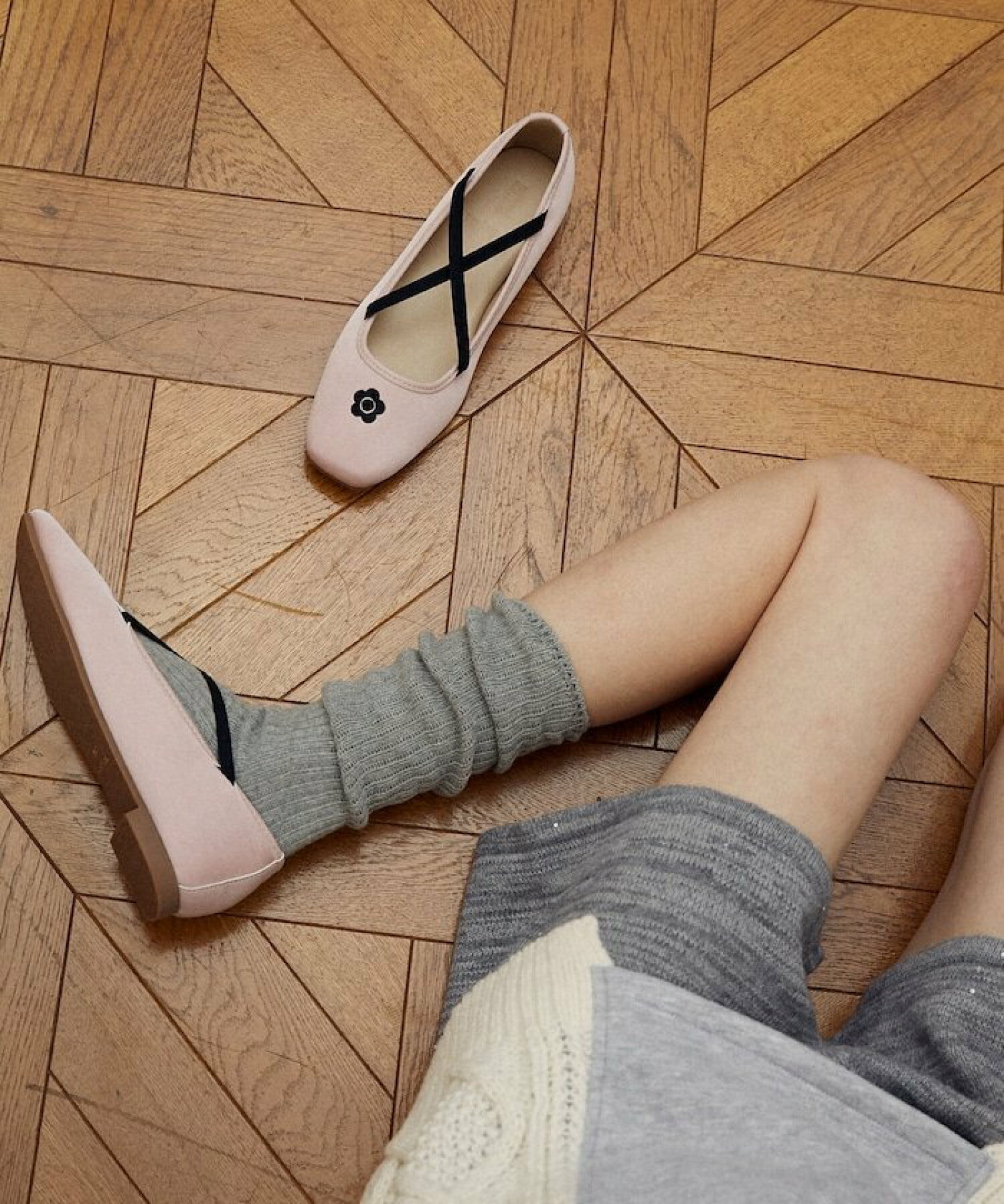 日本預訂📍日本MARY QUANT花花圖案芭蕾舞鞋 不包郵