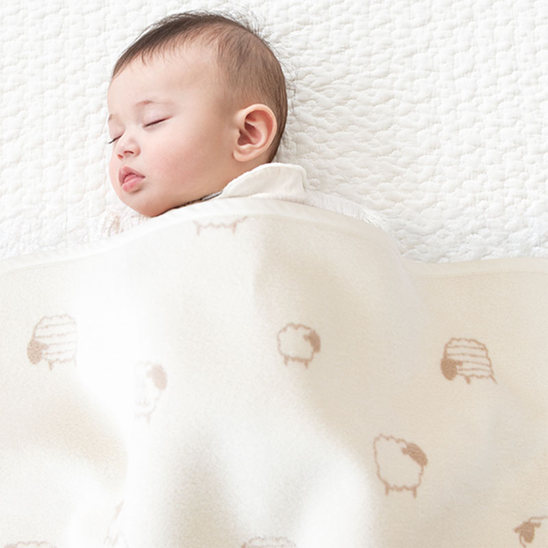 🇯🇵預訂 日本直送🇯🇵日本製綿羊滿印有機棉午睡毯