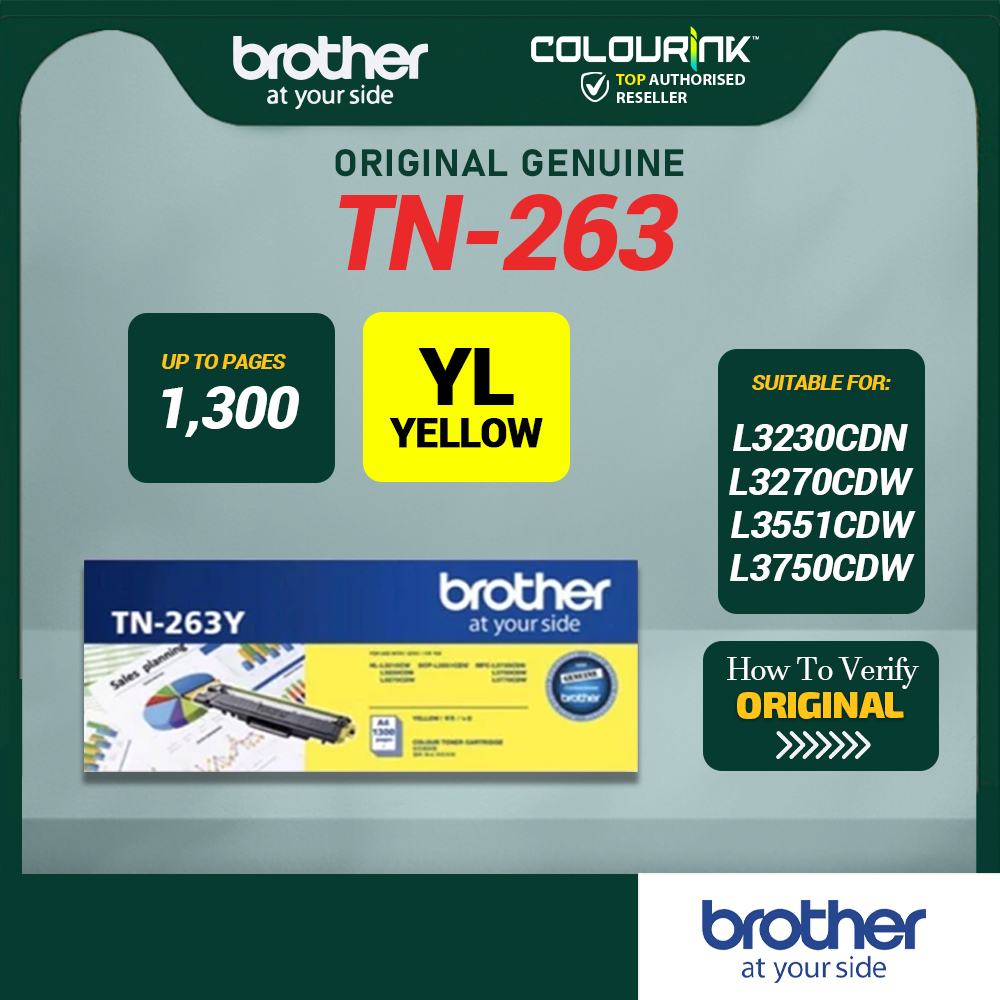 Brother Original TN267 TN263 DR263CL BU223CL Laser Toner BKCMY for HL-L3230CDN DCP-L3551CDW MFC-L3750CDW