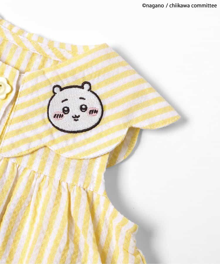 🇯🇵預訂 日本直送🇯🇵Apres les cours x Chiikawa系列人物刺繡貼花條紋翻領包屁裙