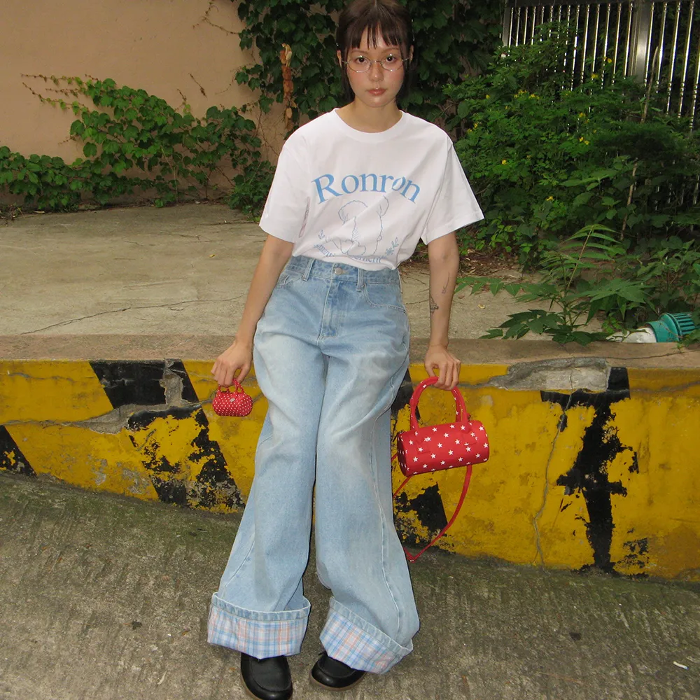 [RONRON] PUPPY TAILS BASIC FIT T SHIRT (2色)