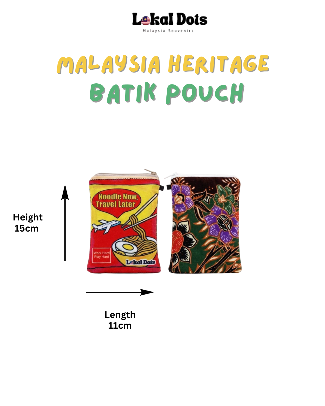 LD46 - Malaysia Heritage Batik Pouch (Noodles)