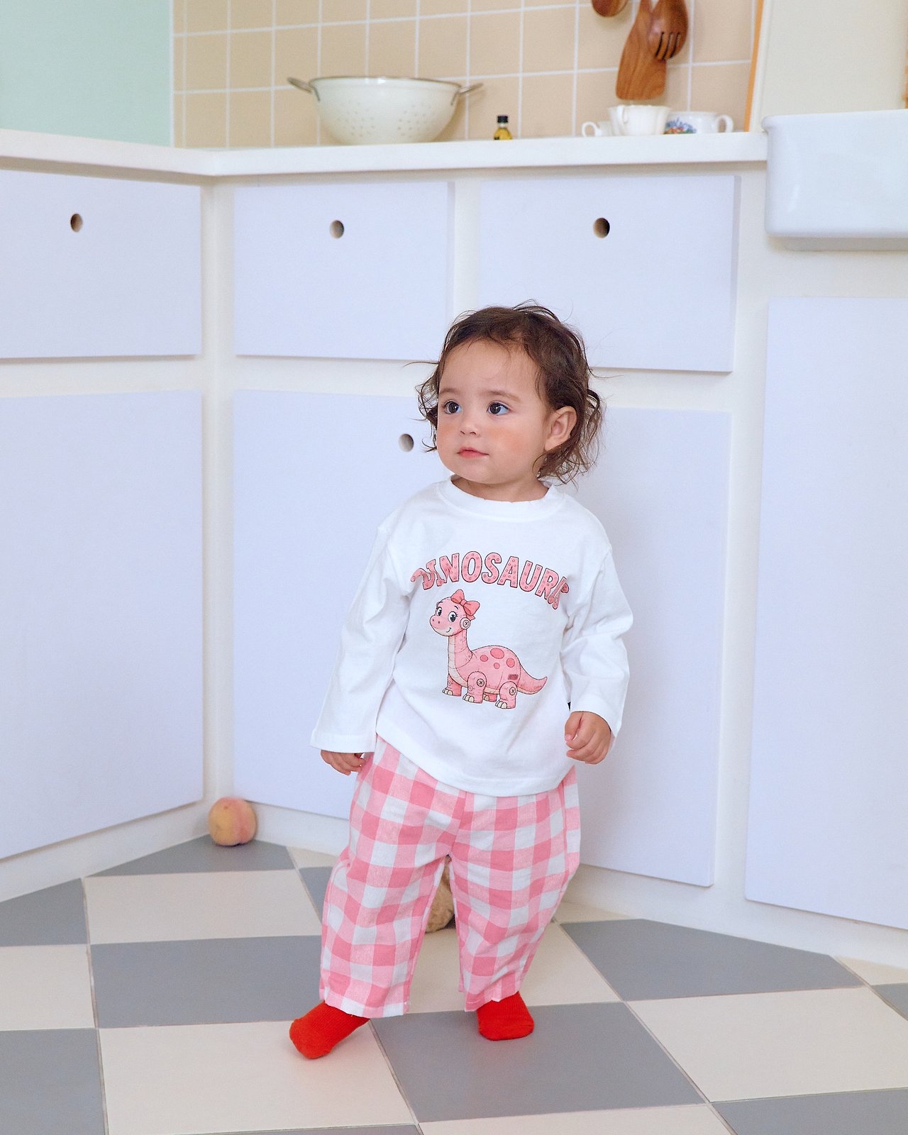 OOTT | Robot dinosaur top and bottom clothes set 