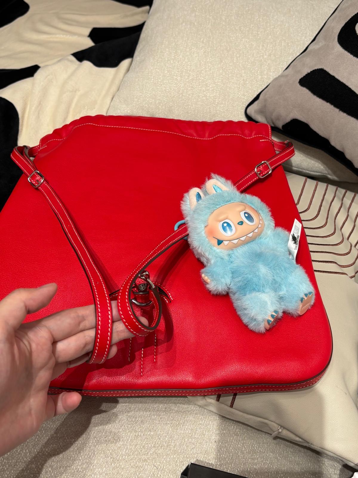 Hermes bridado backpack calfskin  100%Authentic,99%new✅dust bag