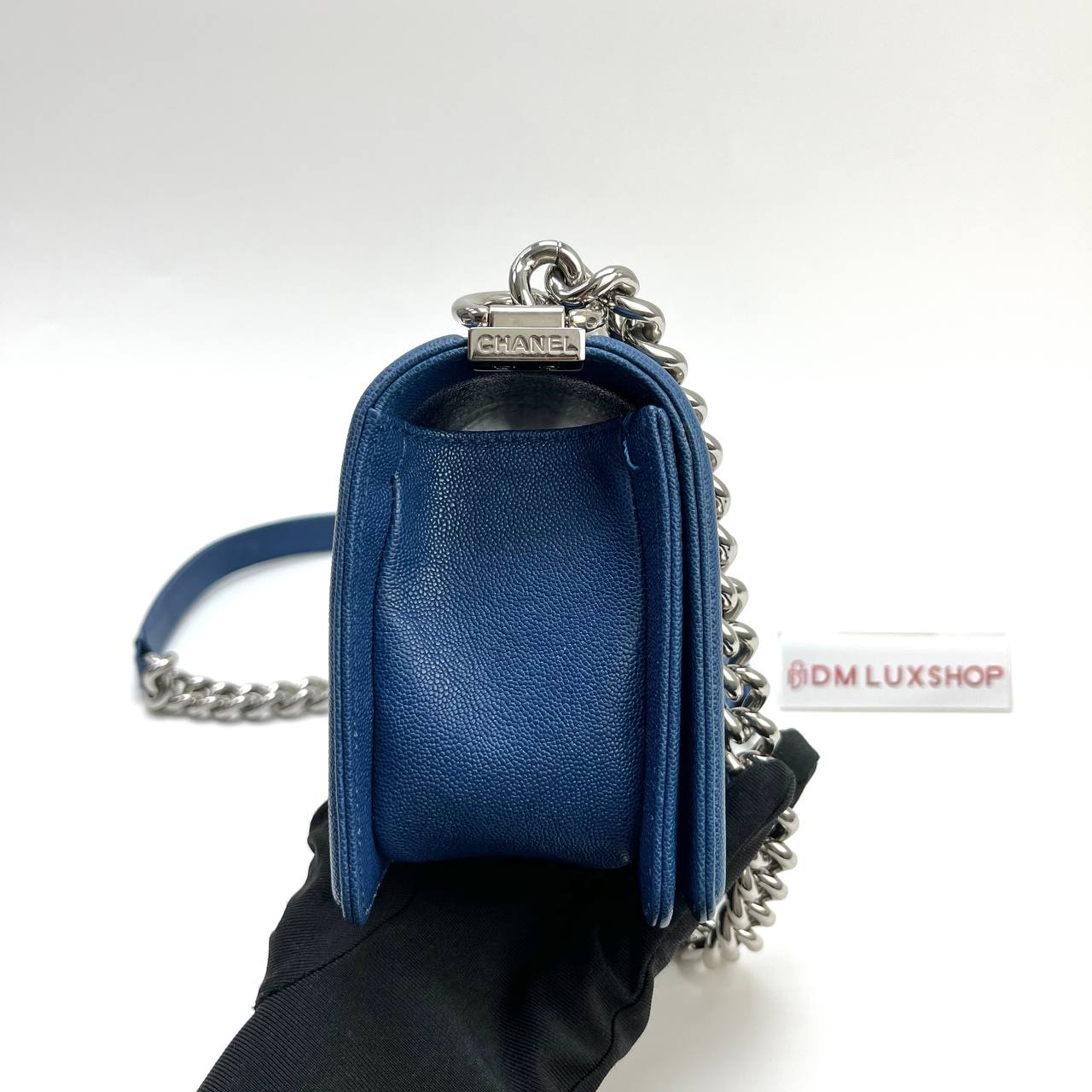 Chanel Boy Blue Caviar Small SHW (Serial 30 Year 2020)