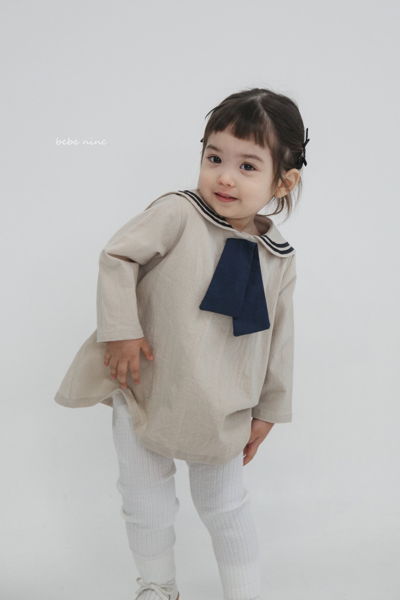 🌸預訂 韓國直送🌸🇰🇷Bebenine兩色水手領巾長袖連身裙