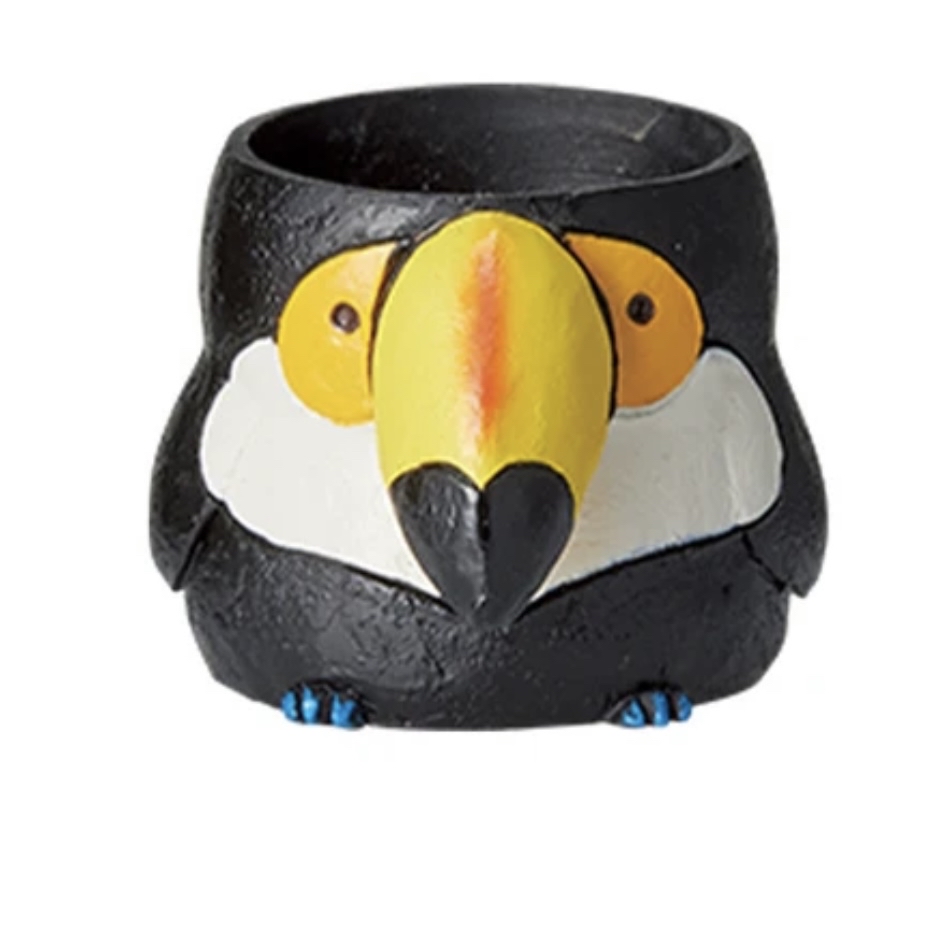 預售 大嘴鳥小花器/收納兜