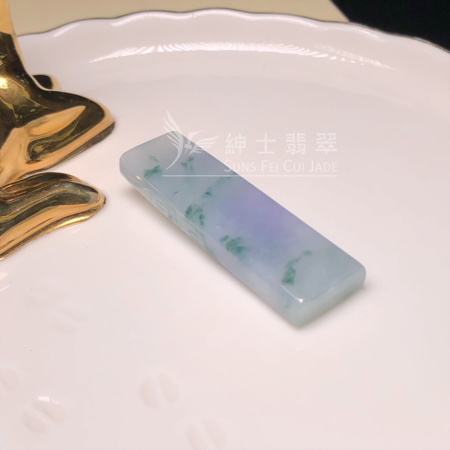 紫底飄花無事牌