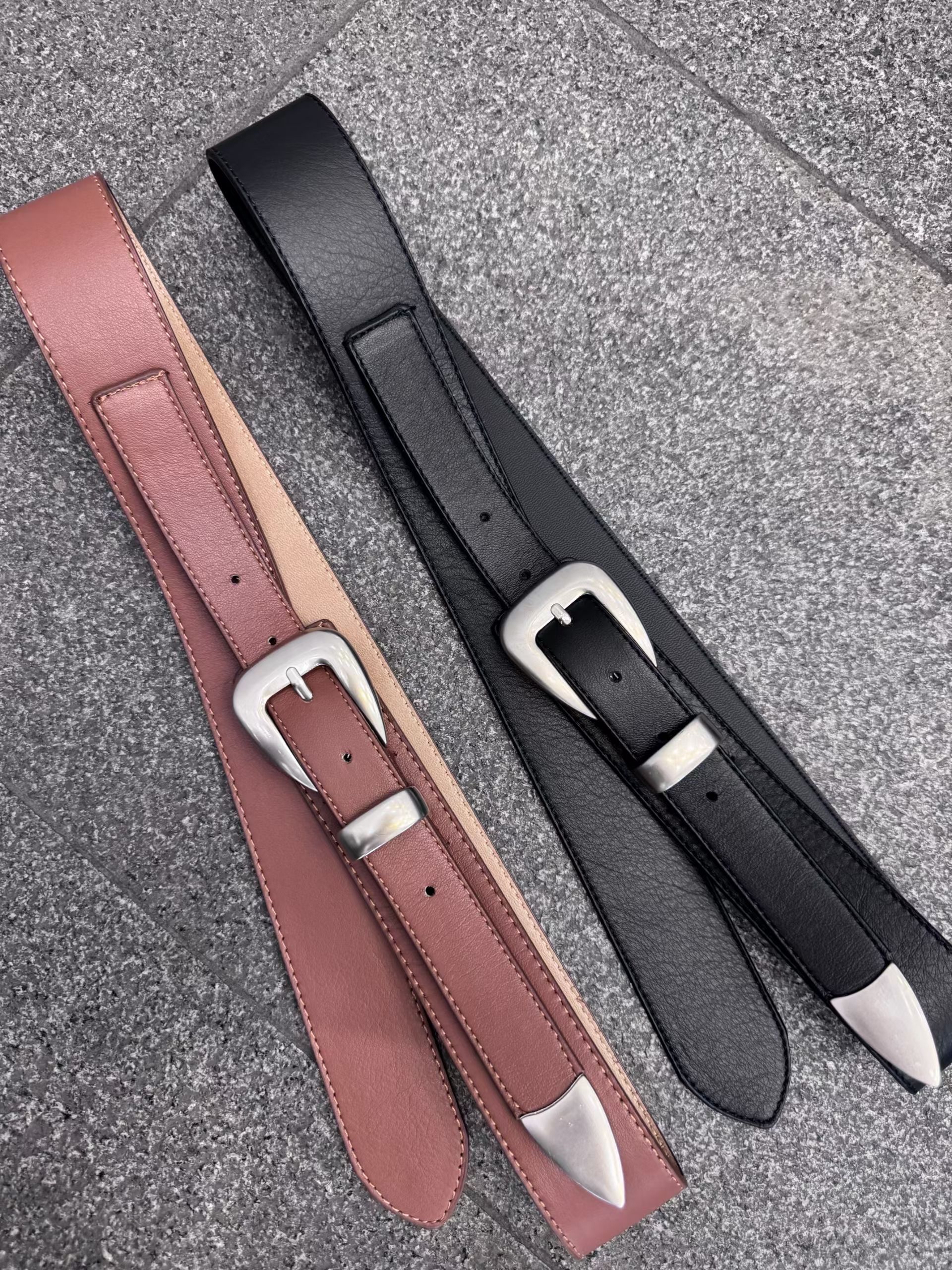 G15 磨砂銀扣粗Belt