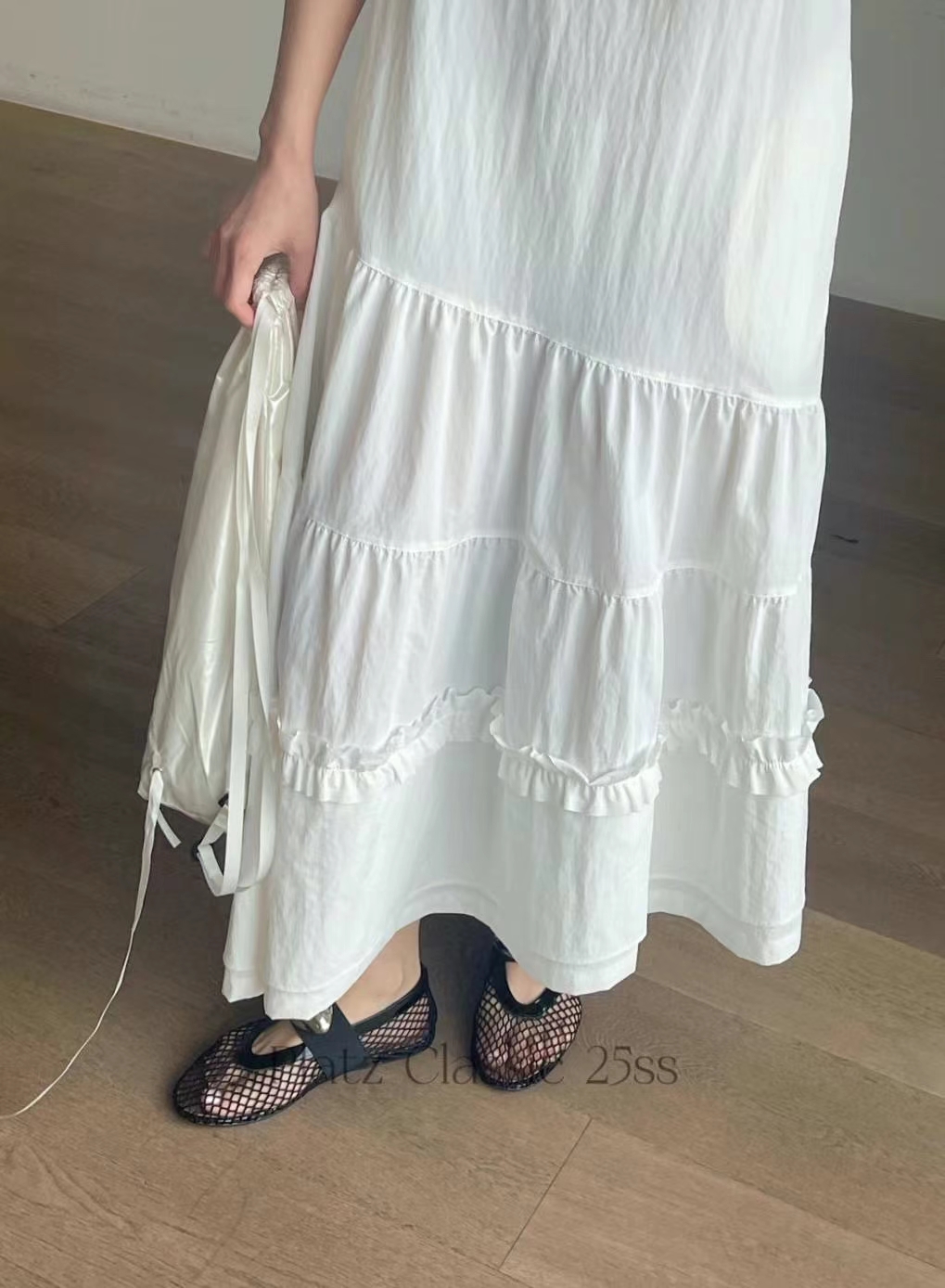 Sleeveless Tiered Maxi Dress ‖ 层次感拼接无袖长洋连身裙 KR02155725