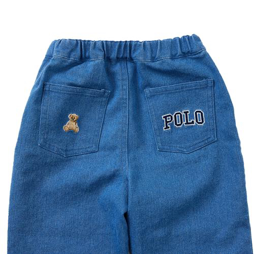 🇯🇵預訂 日本直送🇯🇵Polo Baby標誌小熊刺繡斜紋布牛仔褲