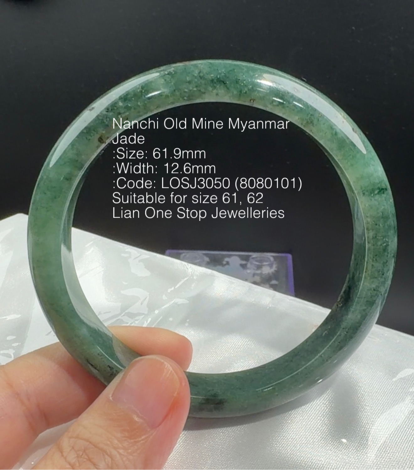 6.19cm Code: LOSJ3050 (8080101) Nanchi Old Mine Myanmar Jade