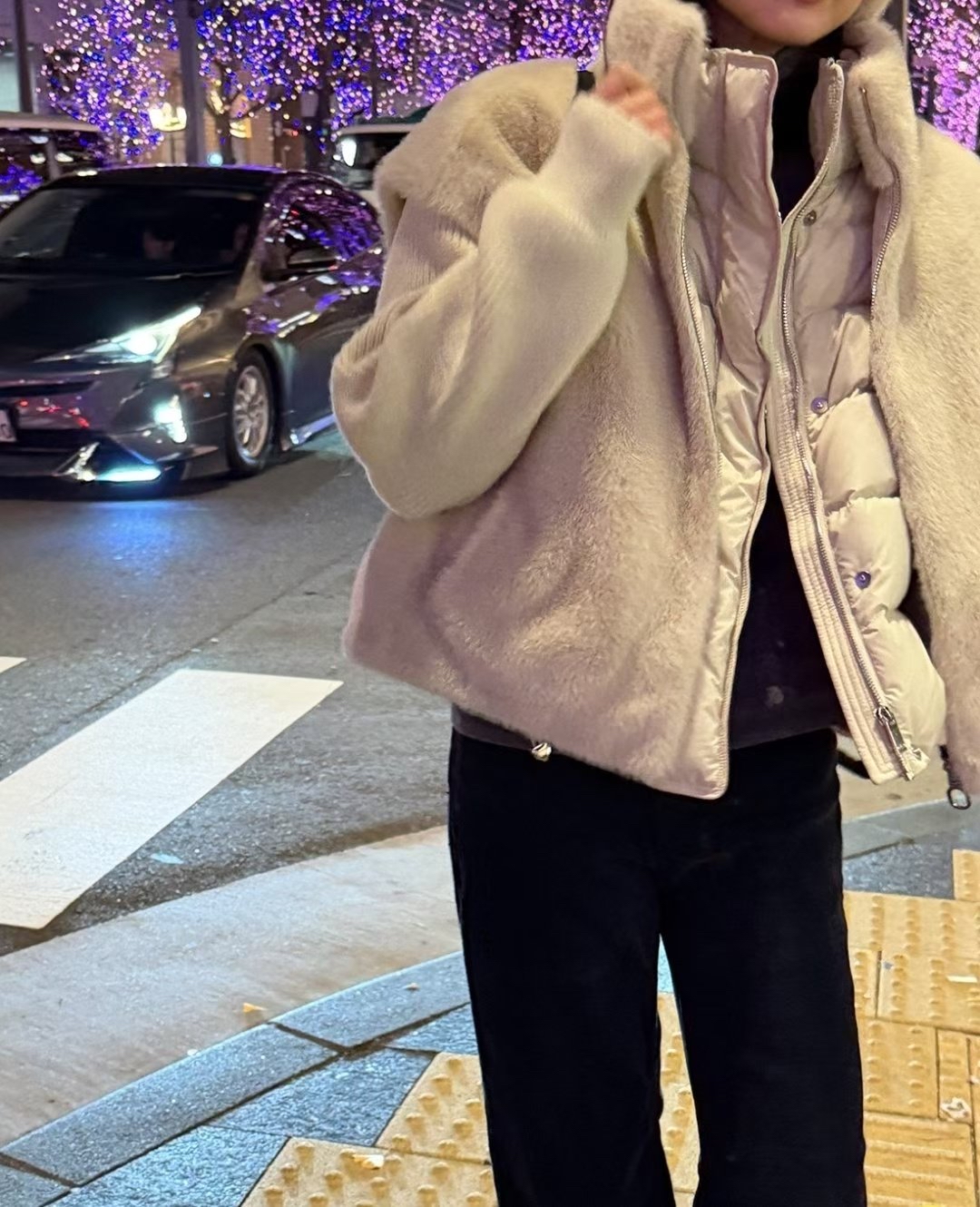 Elegant artificial fur vest 