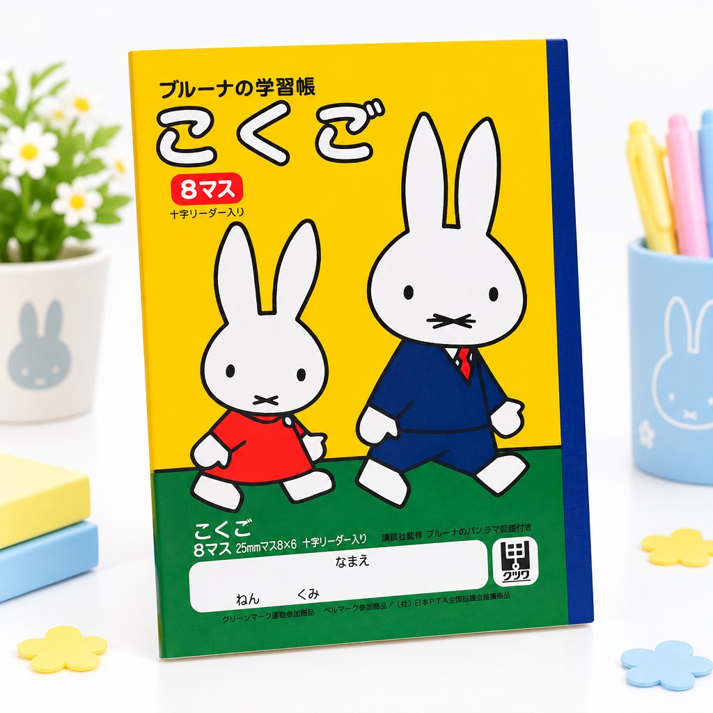 B5學習帳-25mm方格 MIFFY  (535DB)