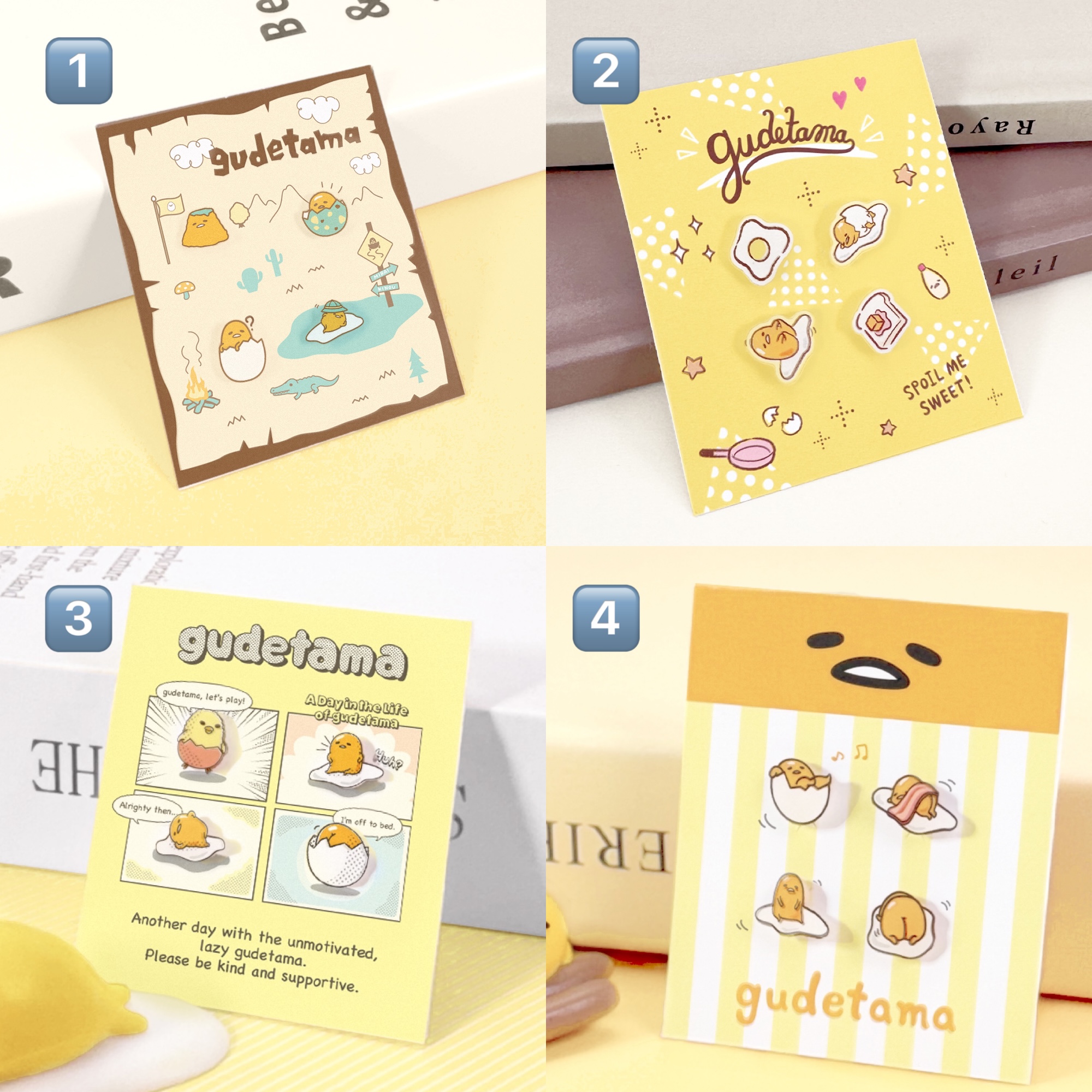 📦訂購 台灣限定 三麗鷗SanrioＸSTORY 故事銀飾 Gudetama經典系列 蛋黃哥造型耳環