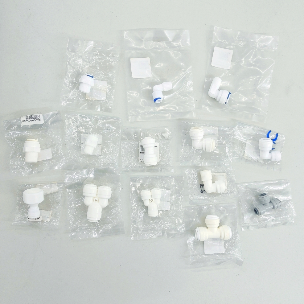All Type Elbow Water Filter Fittings 1/4" 3/8" | Union Elbow | Male Elbow | Reducing Male Elbow | Y Union | Union Tee