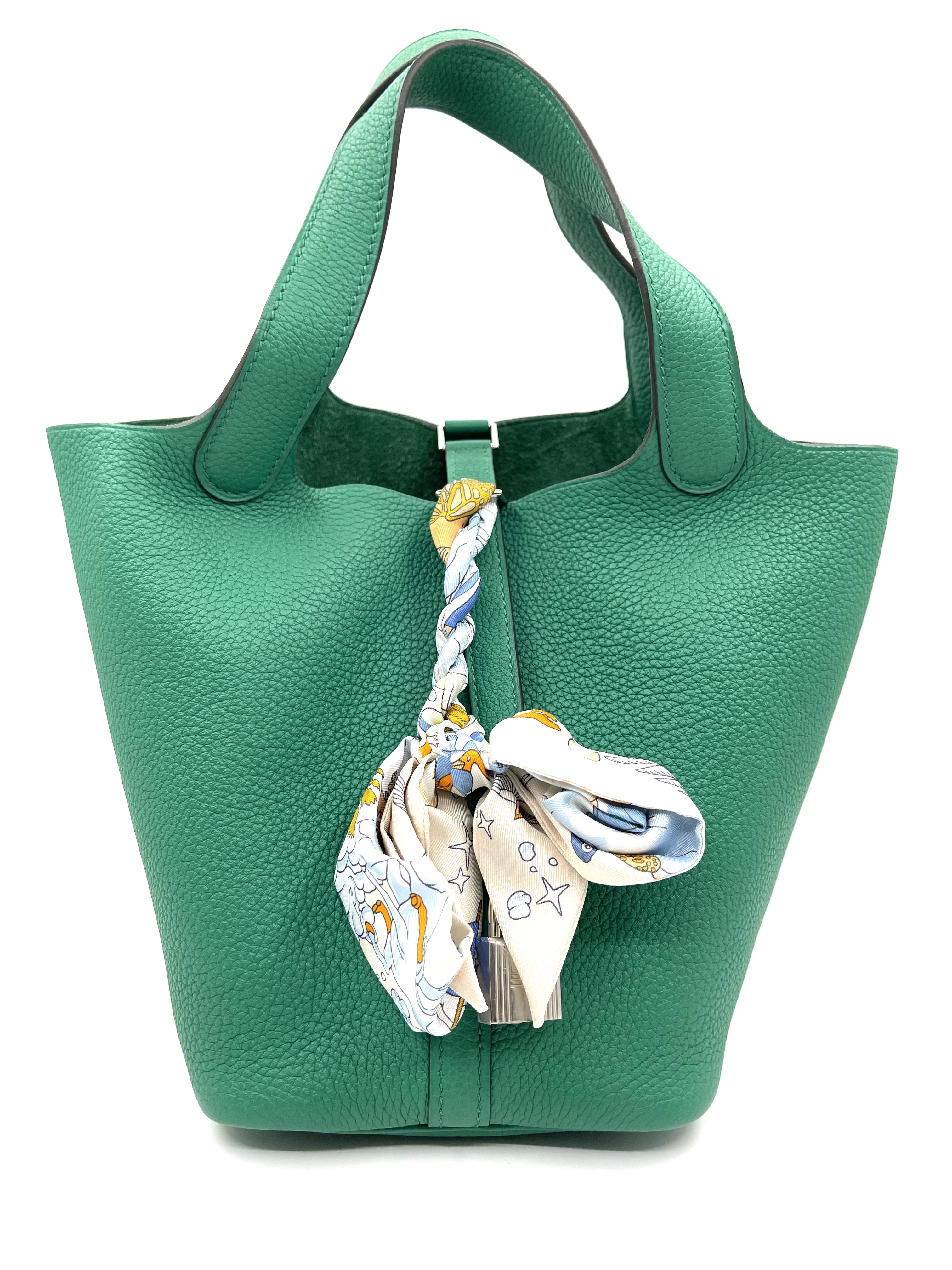 Pre-Owned HERMES Picotin Leather Handbag