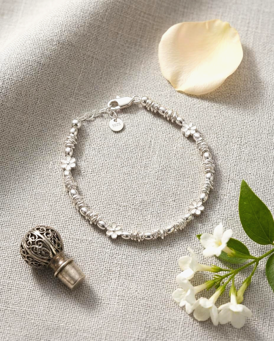 S925 -  *MH0028* Blossom Beads Bracelet