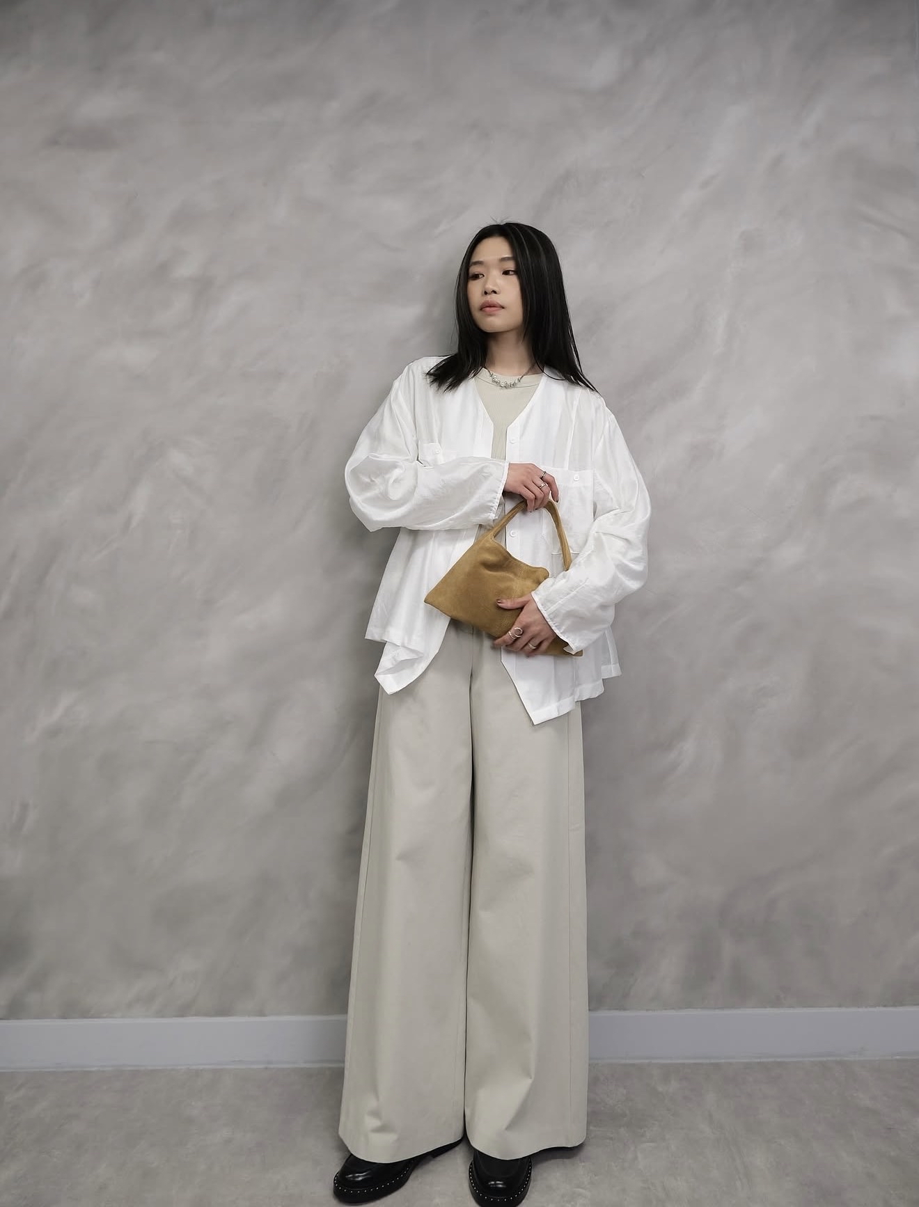 Lumina Airy V-Neck Shirt #sh28